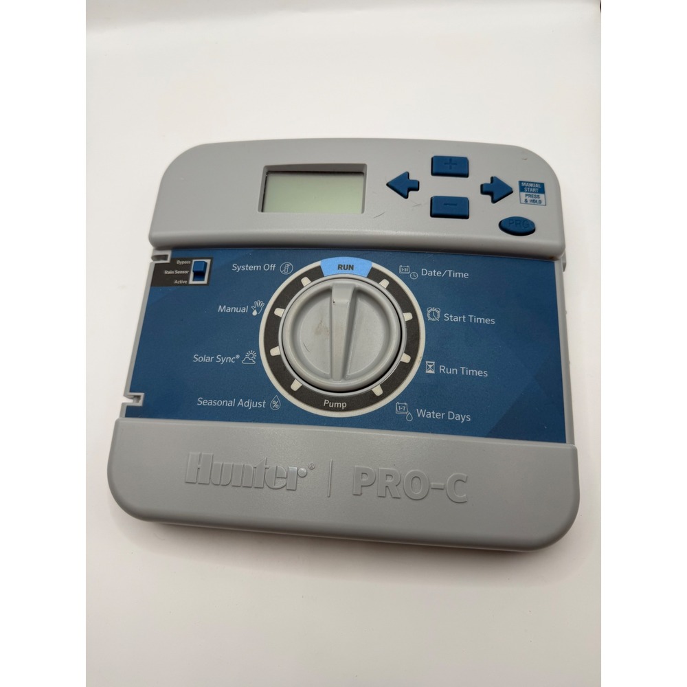 Hunter Pro-C Irrigation Controller Faceplate Module Sprinkler Timer Panel Gray